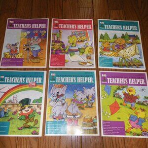 6 Classroom Skill Builders Teacher's Helper Worksheet Books Grades 2-3 + Grade 1